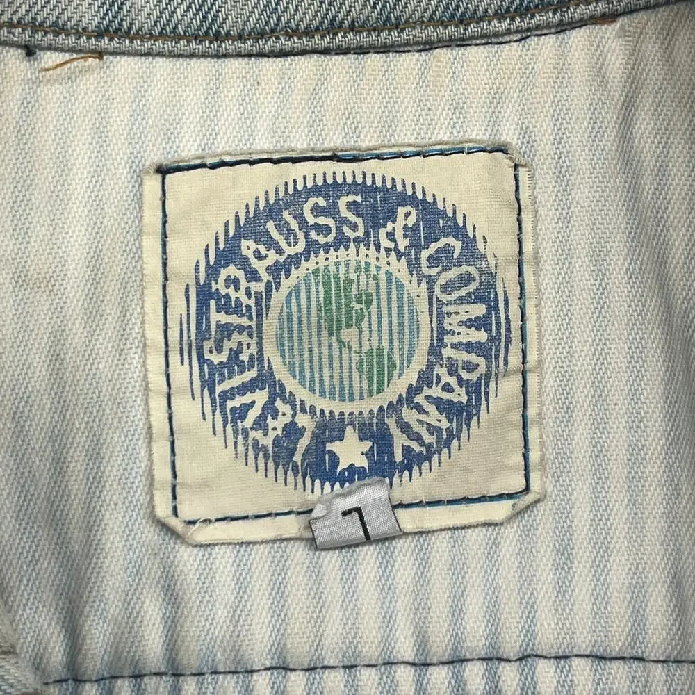 LEVIS Jacket Mens L White Tab Vented Denim Trucker 1987 80s Red Batwing USA VTG